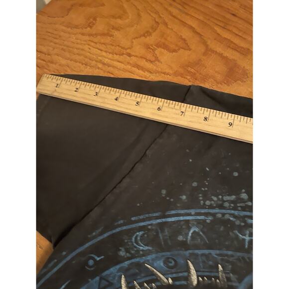 VTG Wolves Native American Dream Catcher Mens Black Graphic T-Shirt Medium - Picture 7 of 8